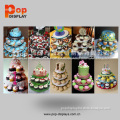 3 Tier Disposable Cupcake Stand Display, Unique Cupcake Displays (BP-SR303)